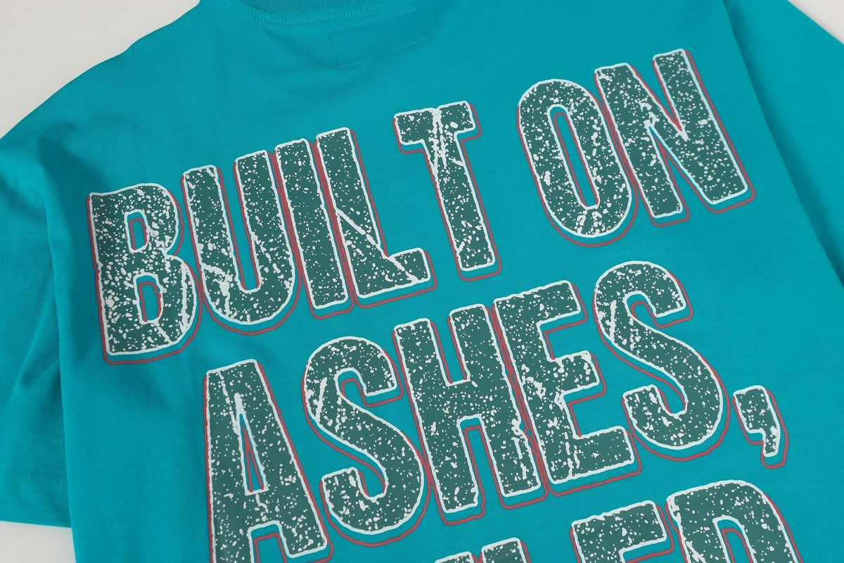 Godspeed Teal Skull Graphic Short-Sleeve T-Shirt ¡ª detail