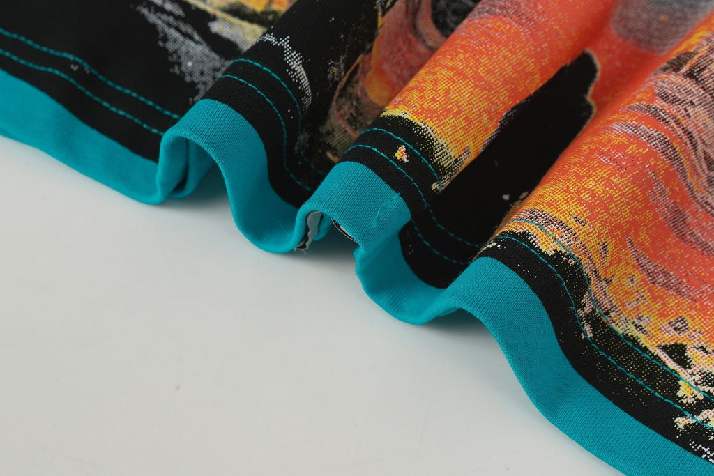 Godspeed Teal Skull Graphic Short-Sleeve T-Shirt ¡ª detail