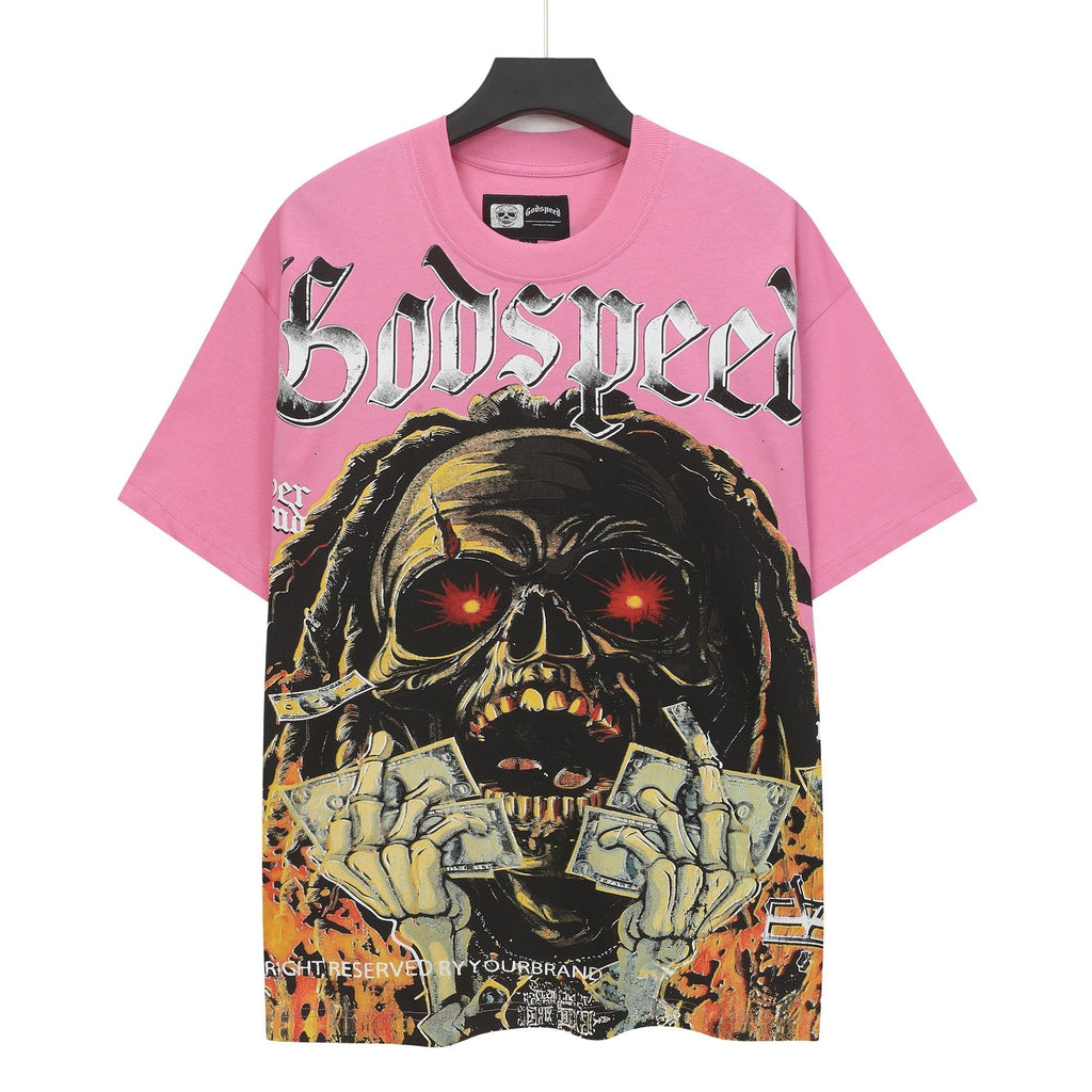 Godspeed Pink Skull Graphic T-Shirt ¡ª hero