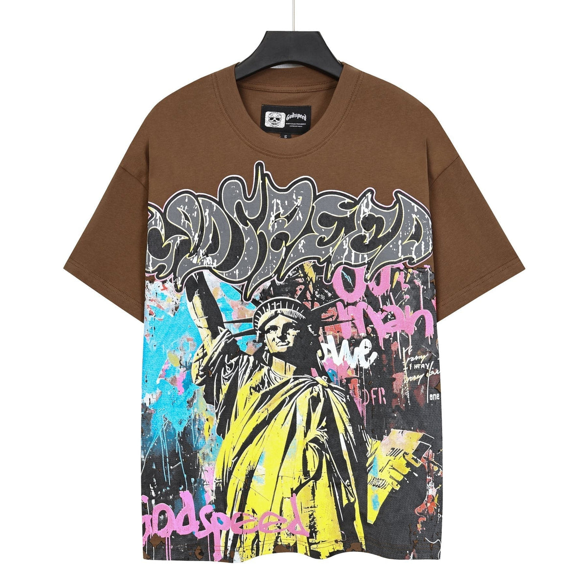 Godspeed Statue of Liberty Graphic T-Shirt ¡ª front