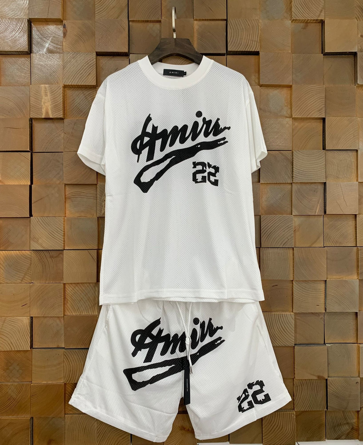 AMIRI 22 Mesh T-Shirt & Shorts Set ¡ª hero