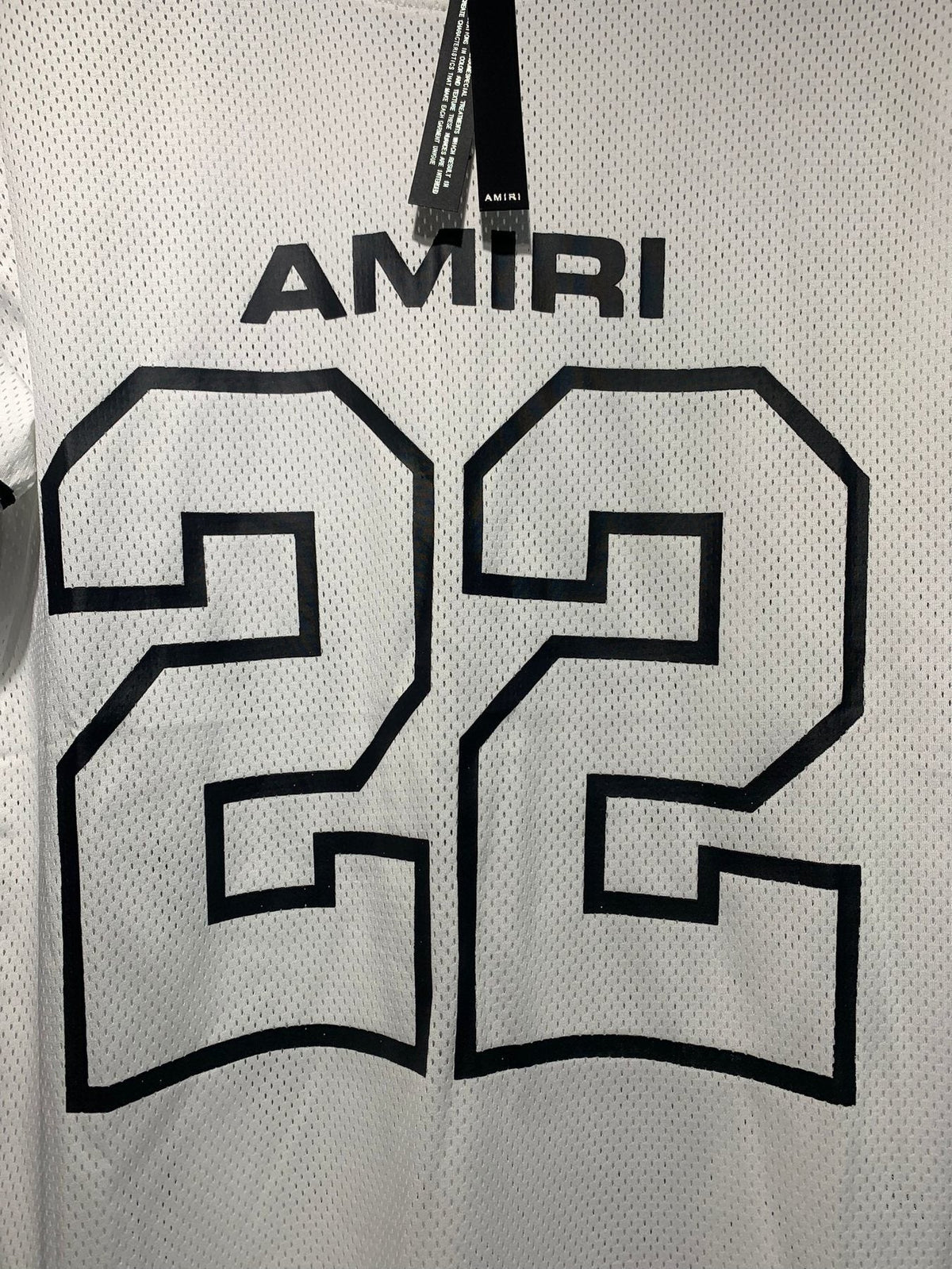 AMIRI 22 Number Jersey Short-Sleeve Set ¡ª fabric_closeup