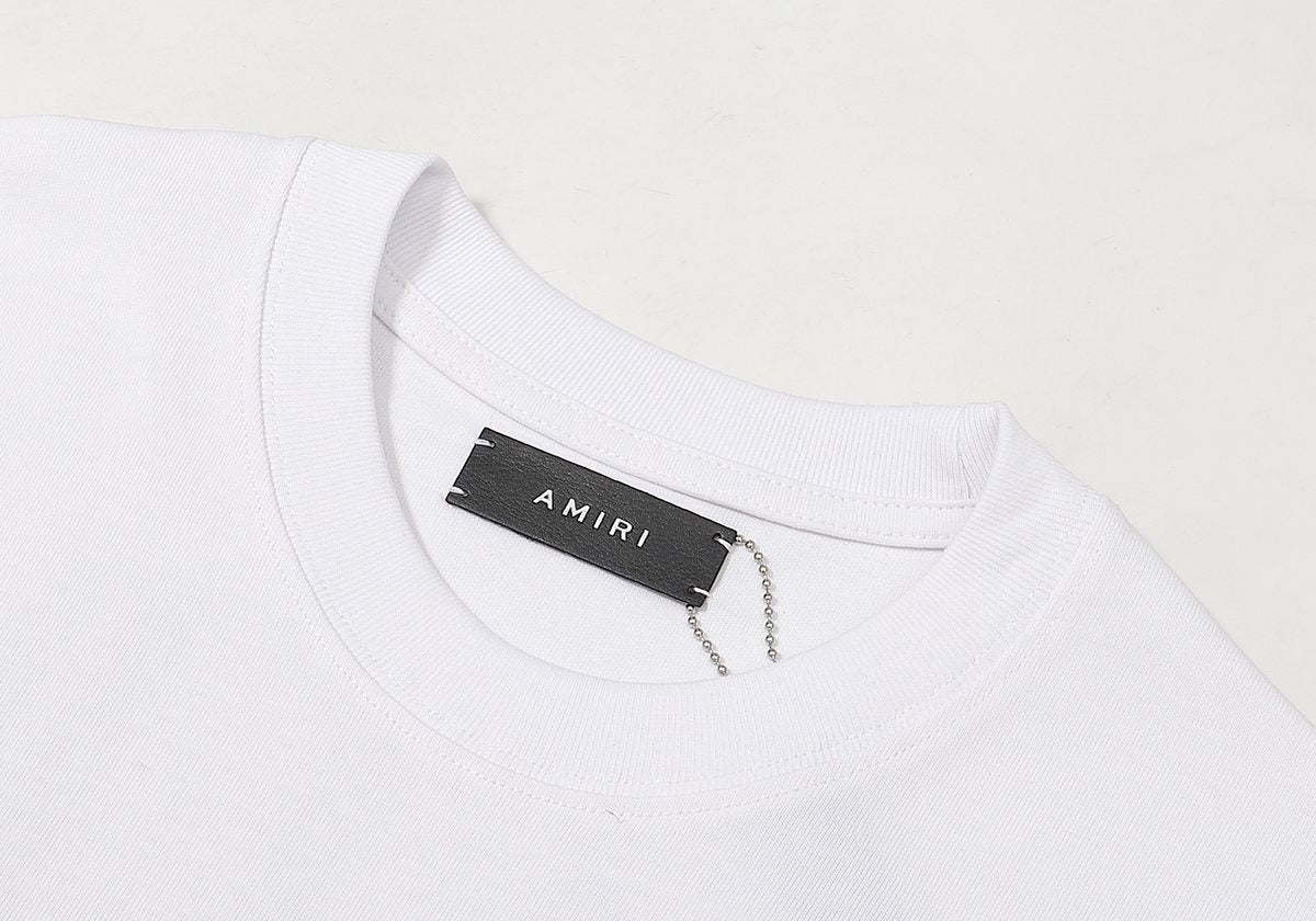 AMIRI Bar Motif Graphic Short-Sleeve T-Shirt ¡ª neck_label