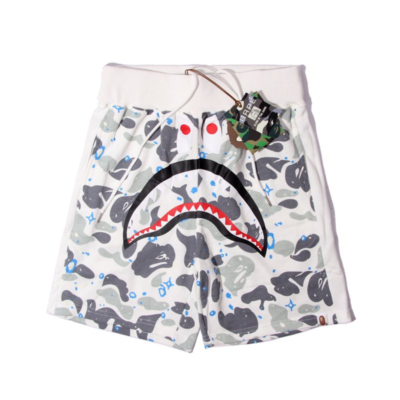 BAPE Shark Camo Graphic Shorts ¡ª front