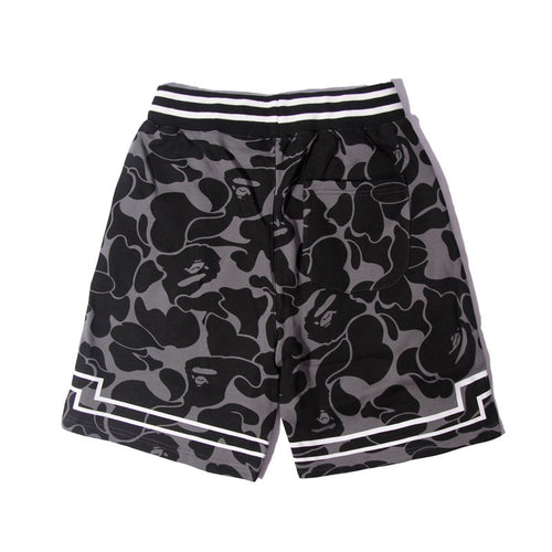 BAPE Black Camo Graphic Panel Shorts ¡ª back
