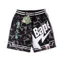 BAPE Black Camo Graphic Panel Shorts ¡ª hero