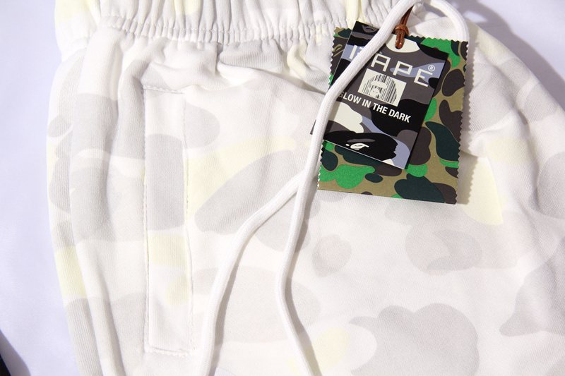 BAPE Shark Camo Glow-in-the-Dark Shorts ¡ª detail