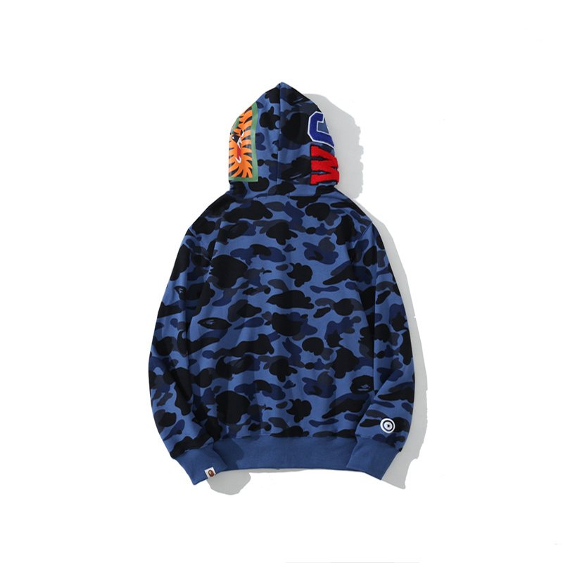 BAPE WGM Shark Camo Zip Hoodie ¡ª back