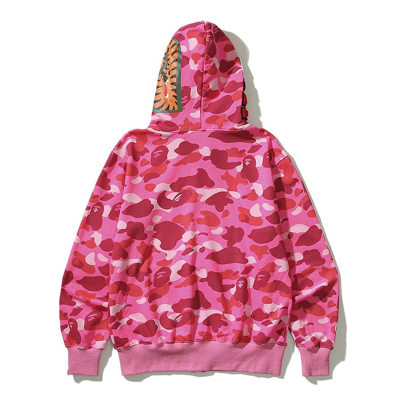 BAPE WGM Shark Camo Zip Hoodie ¡ª back