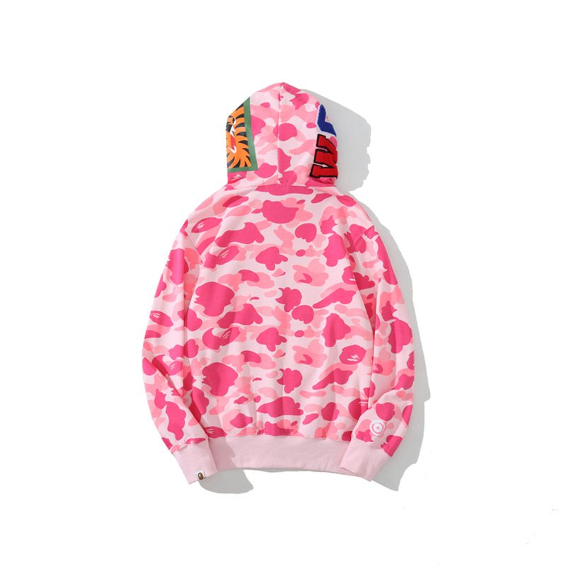BAPE WGM Shark Camo Zip Hoodie ¡ª back