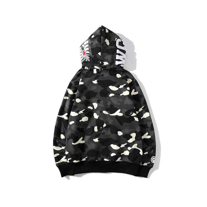 BAPE WGM Shark Camo Full-Zip Hoodie ¡ª back
