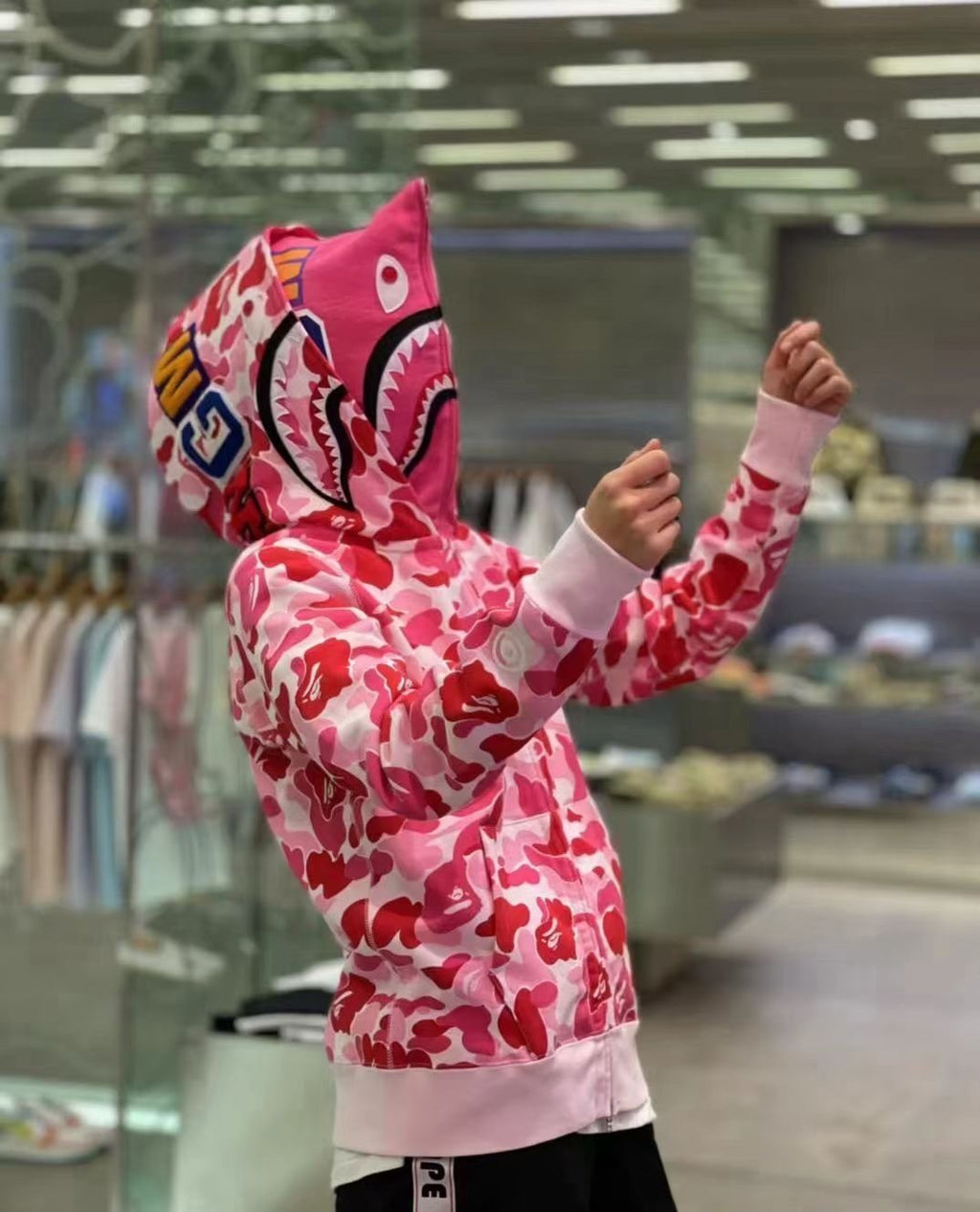 BAPE WGM Shark Camo Full-Zip Hoodie ¡ª context