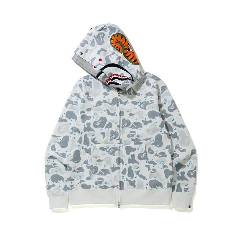 BAPE GM Shark Tiger Camo Zip Hoodie ¡ª hero
