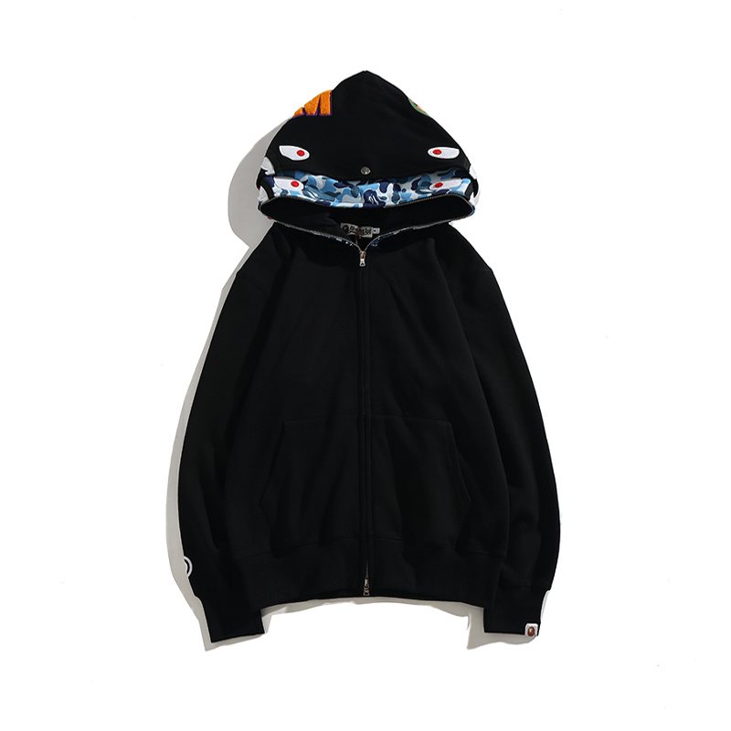 BAPE Shark Camo Full-Zip Hoodie ¡ª front