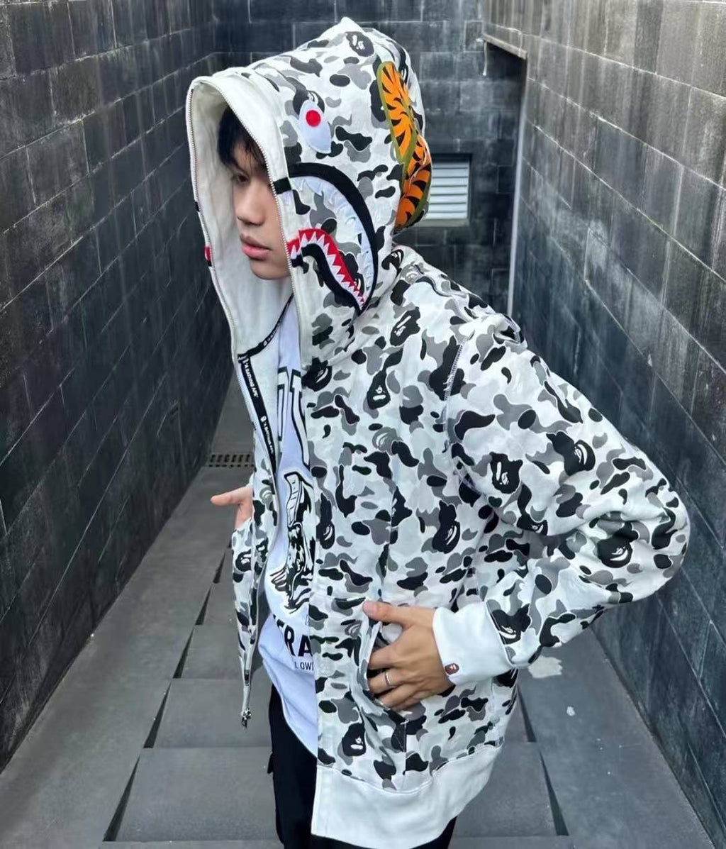BAPE Shark Camo Full-Zip Hoodie ¡ª context