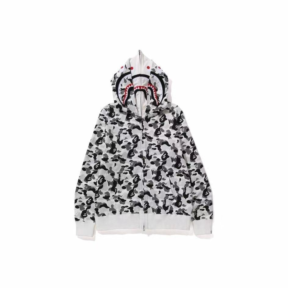 BAPE Shark Camo Full-Zip Hoodie ¡ª front