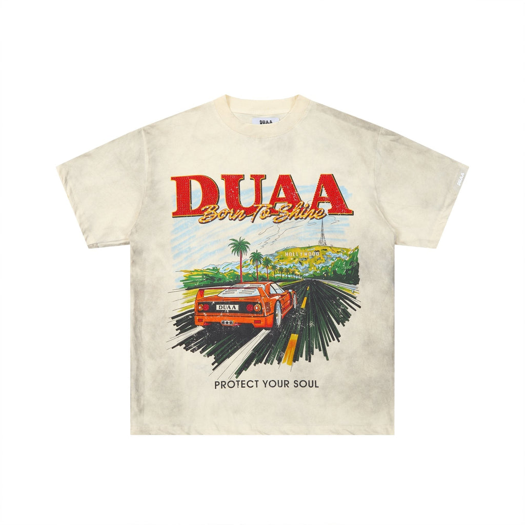 DUAA Hollywood Car Graphic Short-Sleeve T-Shirt ¡ª hero