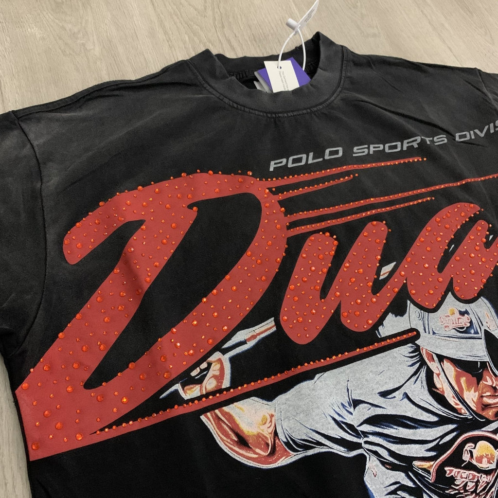 DUAA Horse Rider Graphic Washed T-Shirt ¡ª detail