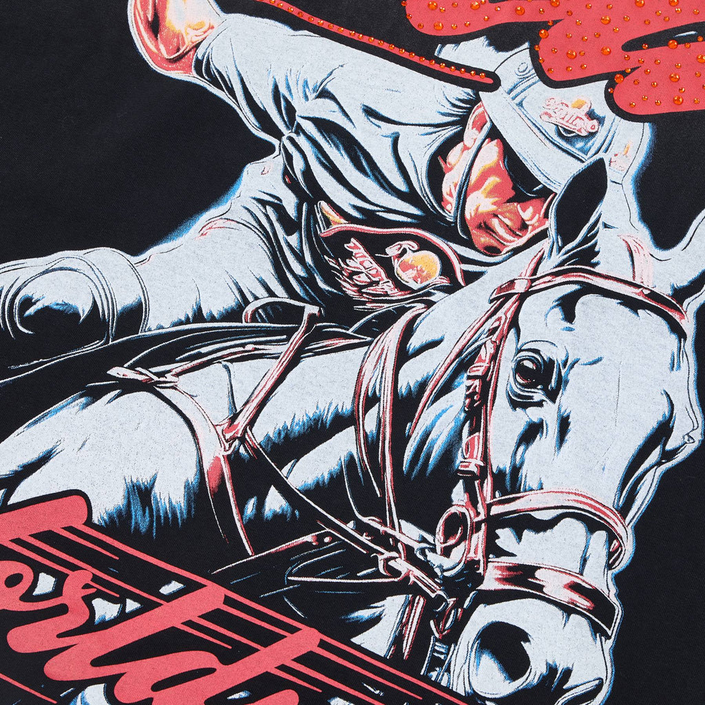 DUAA Horse Rider Graphic Washed T-Shirt ¡ª detail