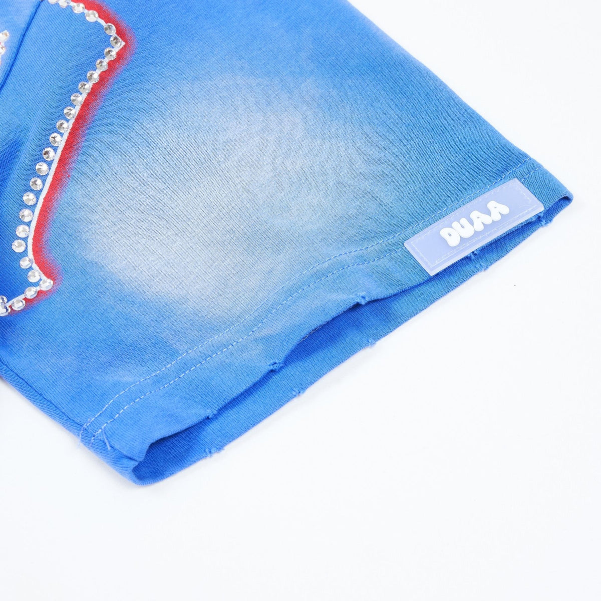 DUAA Blue Graphic Short-Sleeve T-Shirt ¡ª detail