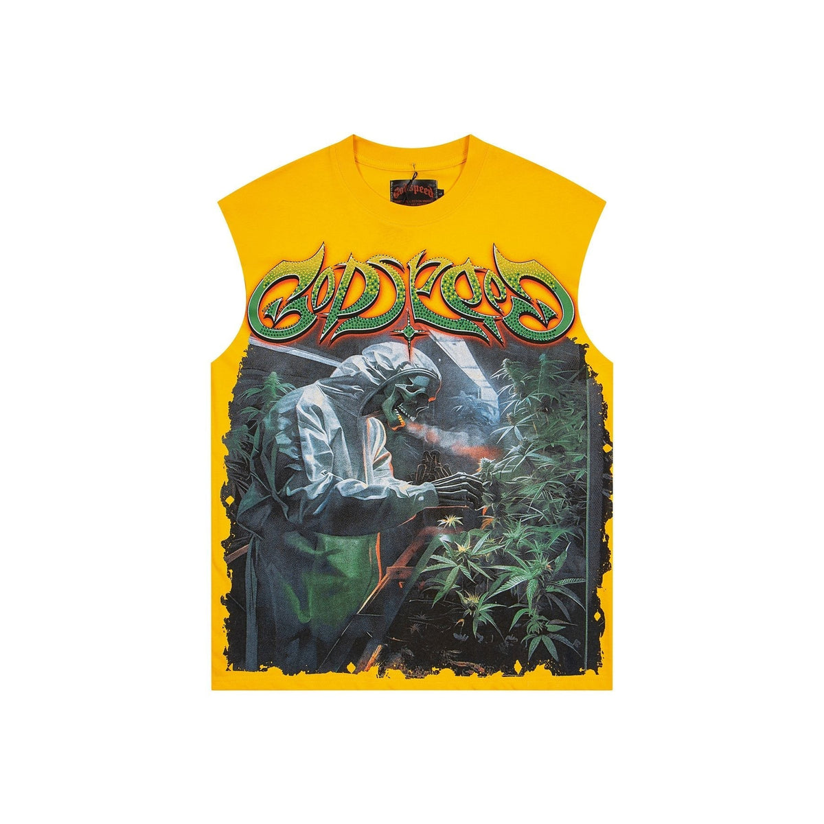Godspeed Legalized Panther Graphic Sleeveless T-Shirt ¡ª front