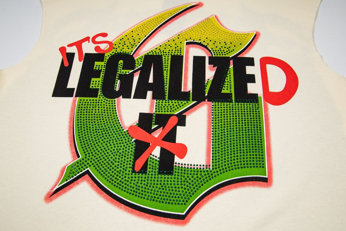 Godspeed Legalized Panther Graphic Sleeveless T-Shirt ¡ª detail