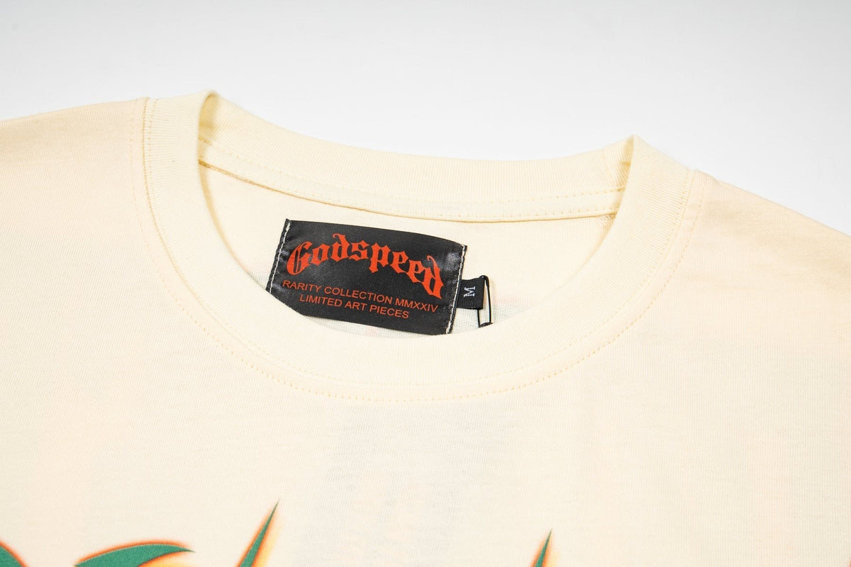Godspeed Retro Car & Palm Tree Graphic T-Shirt ¡ª neck_label