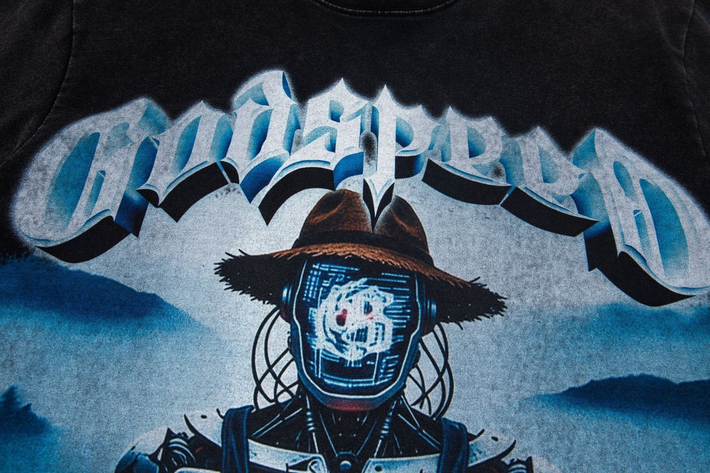 Godspeed Cyber Cowboy Graphic T-Shirt ¡ª detail
