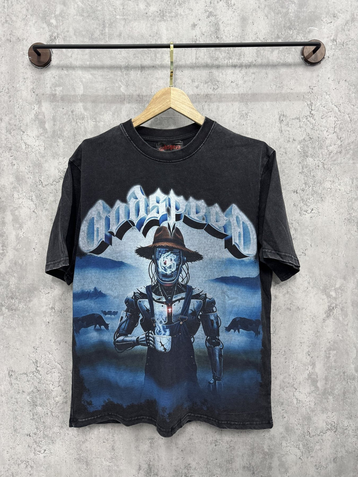 Godspeed Cyber Cowboy Graphic T-Shirt ¡ª front