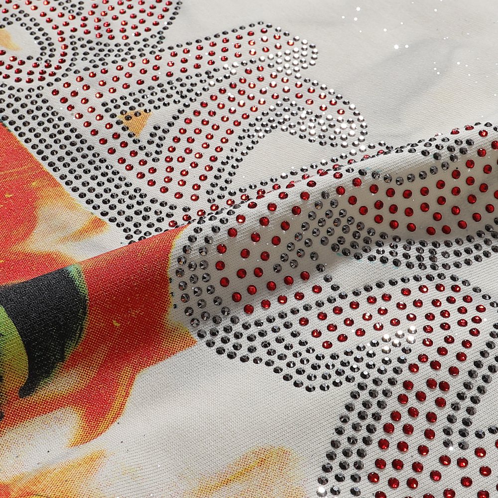 BKYS Revival Burnt Rhinestone Graphic T-Shirt ¡ª detail