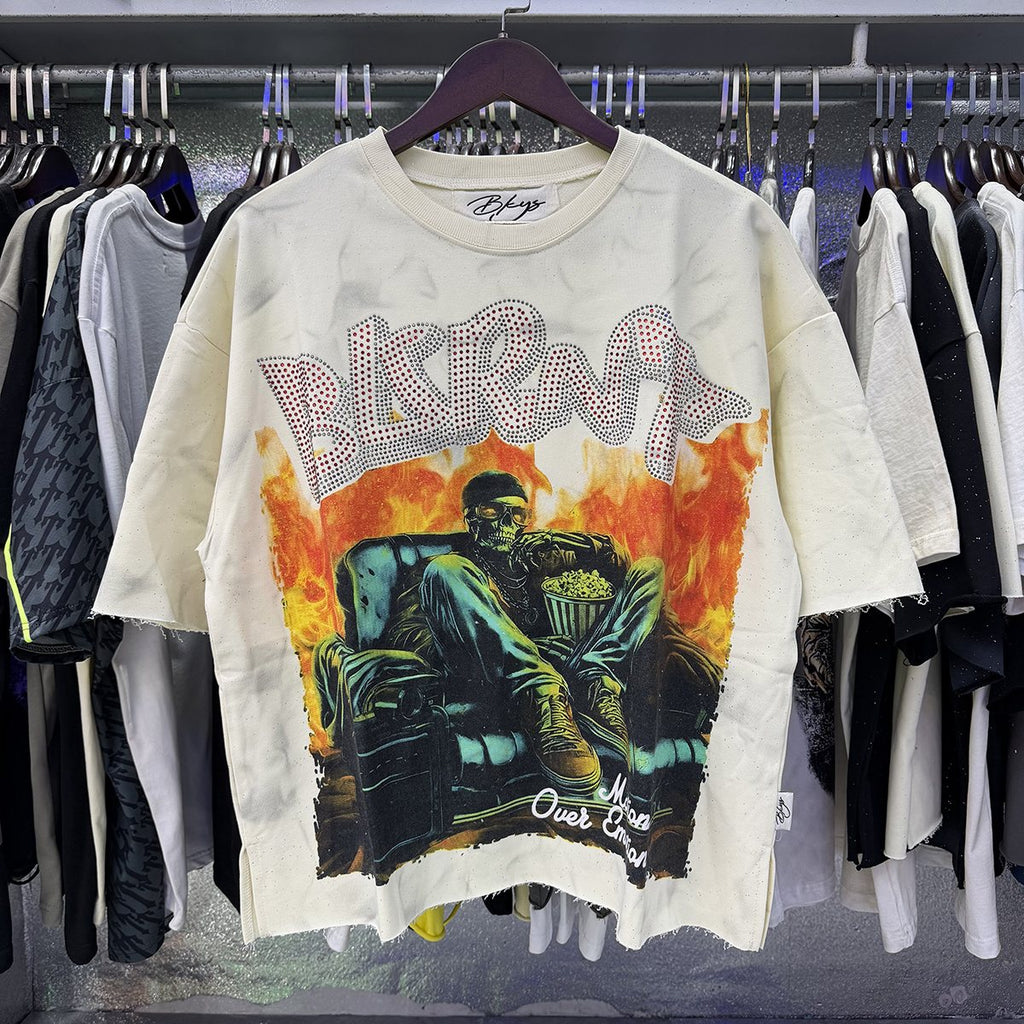 BKYS Revival Burnt Rhinestone Graphic T-Shirt ¡ª context