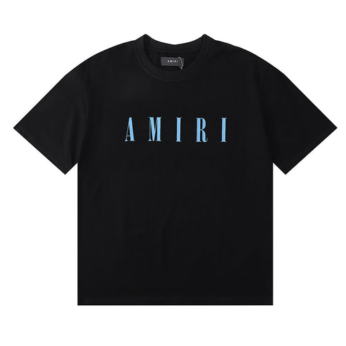 AMIRI Blue Wordmark Short-Sleeve T-Shirt ¡ª hero