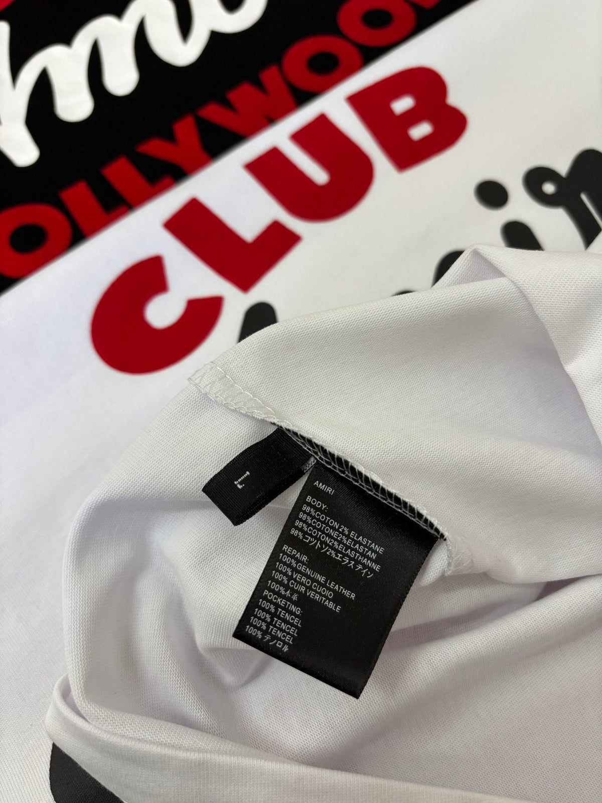 AMIRI Club Hollywood Graphic T-Shirt ¡ª hang_tag