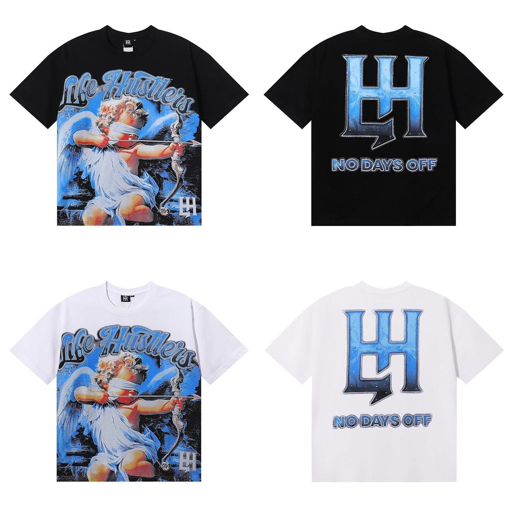Life Hustlere Masked Angel Archer Graphic T-Shirt ¡ª comparison