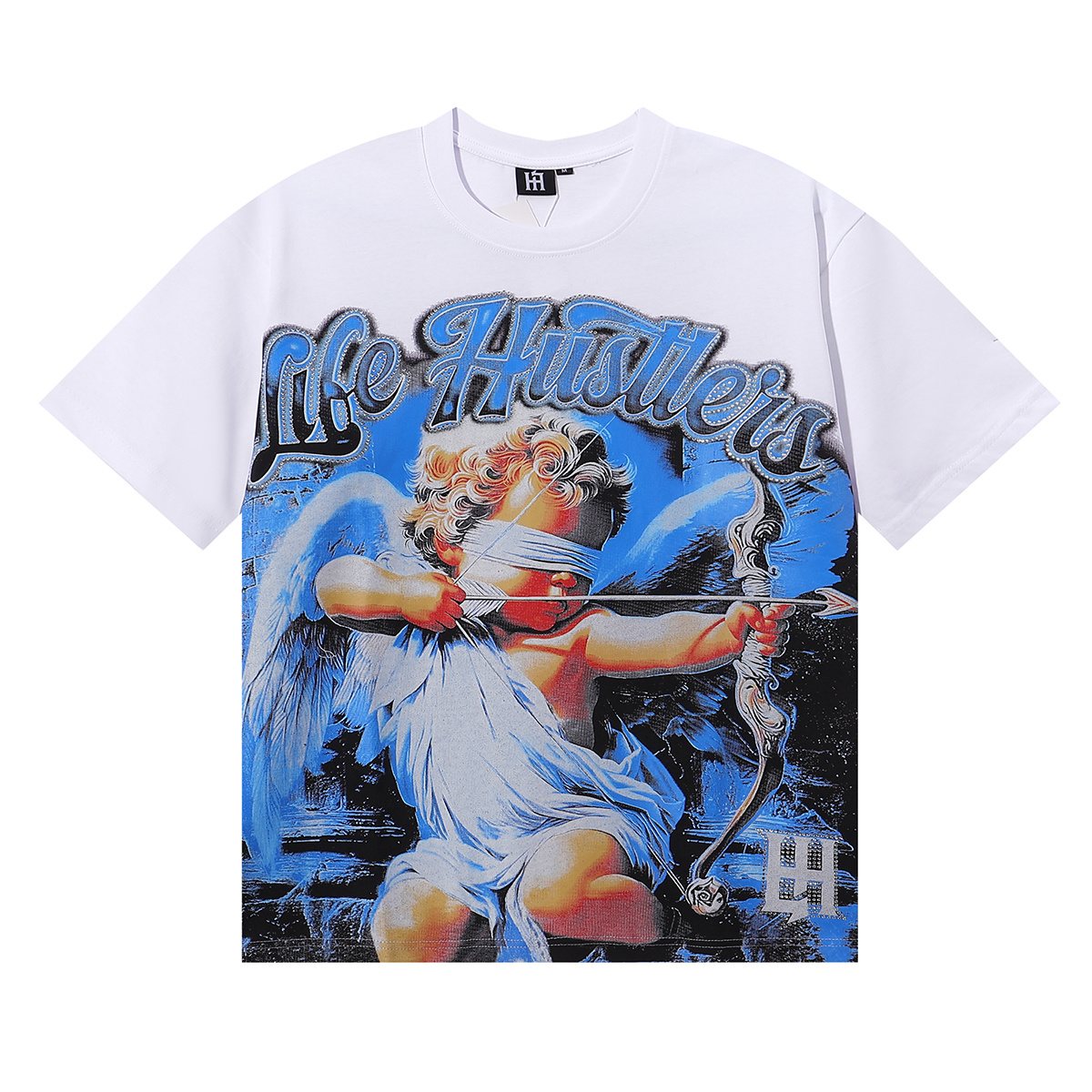 Life Hustlere Masked Angel Archer Graphic T-Shirt ¡ª front