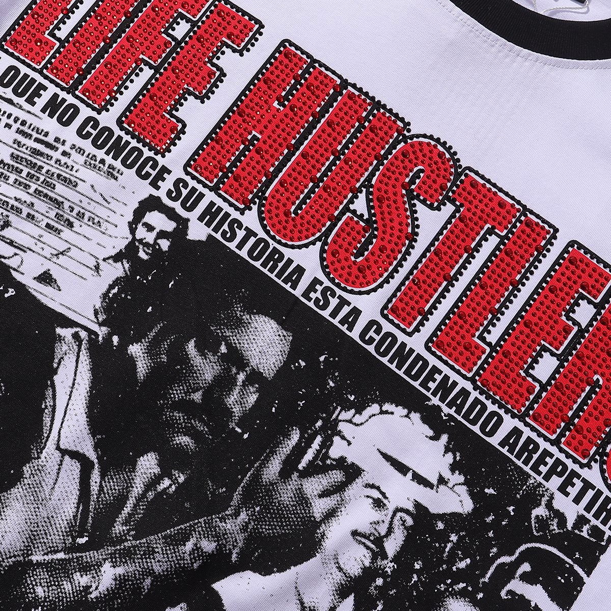 Life Hustlere Plata o Plomo Graphic T-Shirt ¡ª detail