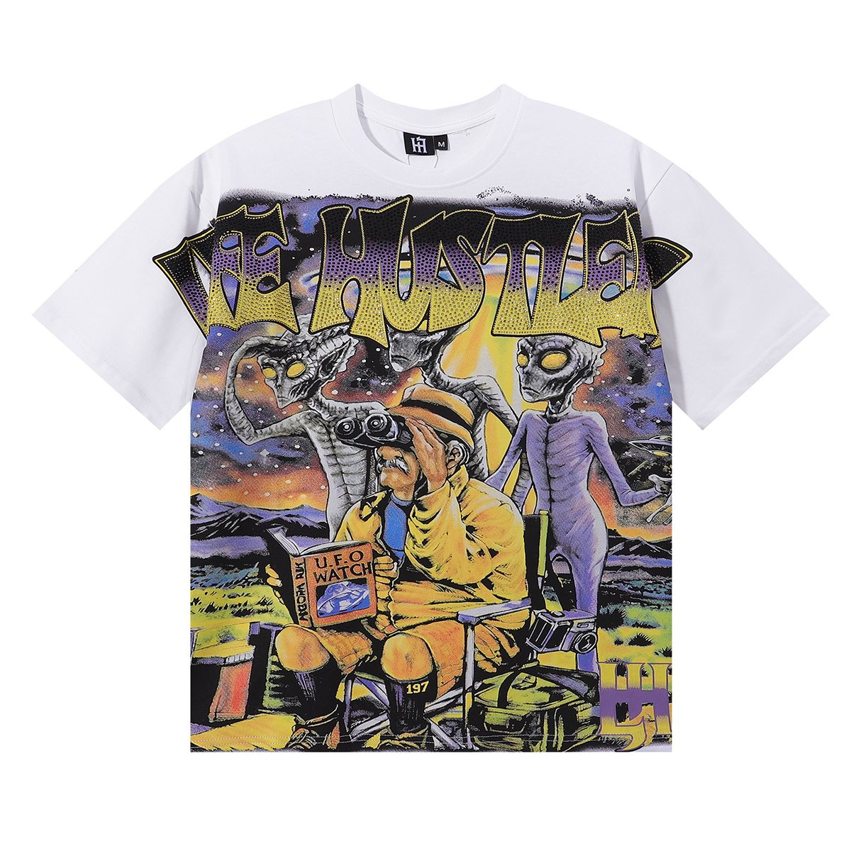 Life Hustlere Alien Graphic Short-Sleeve T-Shirt ¡ª front