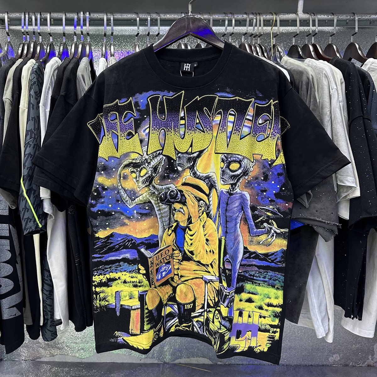 Life Hustlere Alien Graphic Short-Sleeve T-Shirt ¡ª context