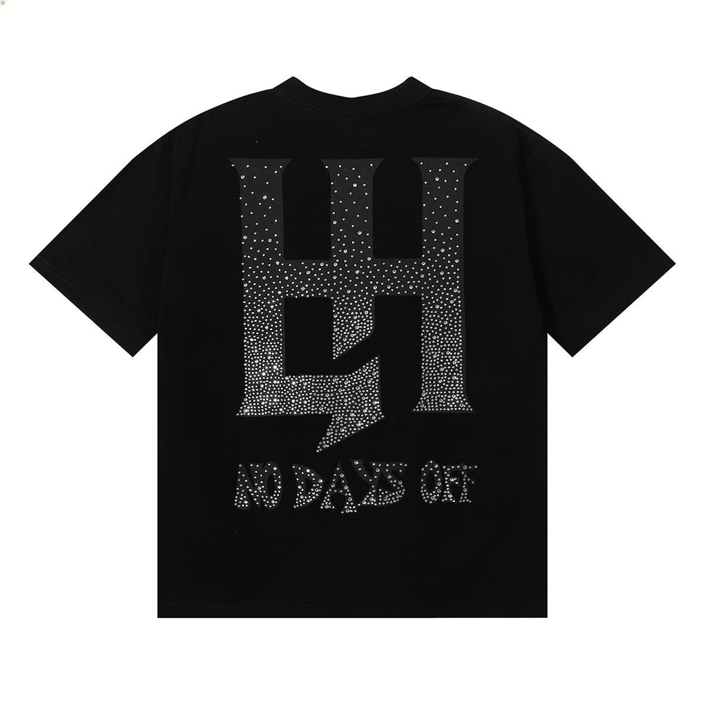 Life Hustlere Praying Angel Rhinestone Graphic T-Shirt ¡ª back