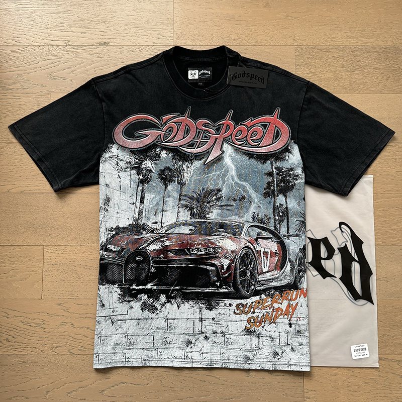 Godspeed Out of Many, One Washed Black Graphic T-Shirt ¡ª context