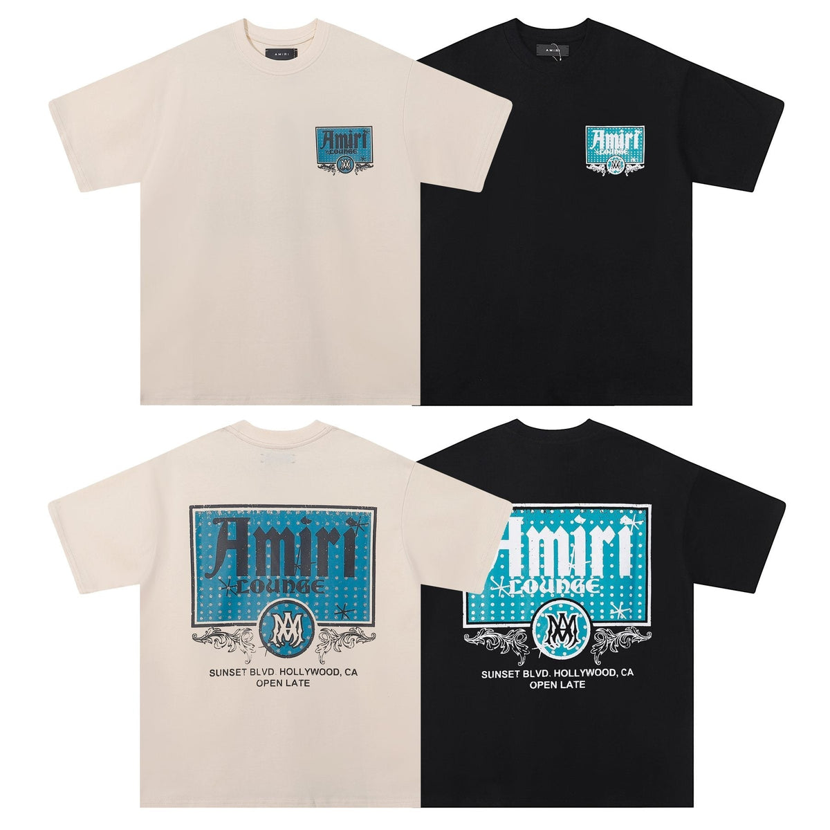 AMIRI Front and Back Graphic T-Shirt ¡ª comparison