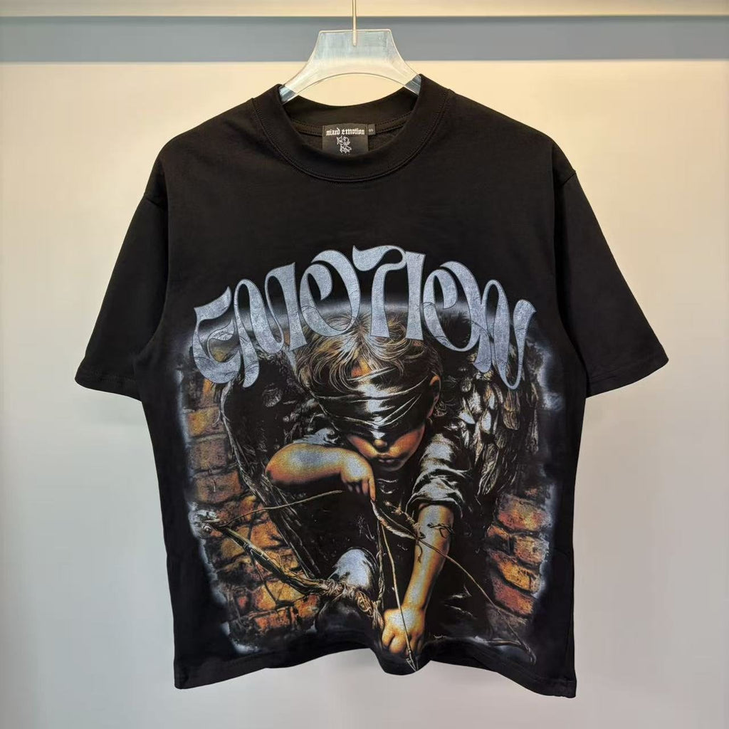 Mixed Emotions Child Metallic Wordmark Graphic T-Shirt ¡ª hero