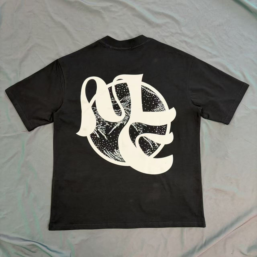 MIXED EMOTION Black Cherub Abstract Graphic T-Shirt ¡ª back