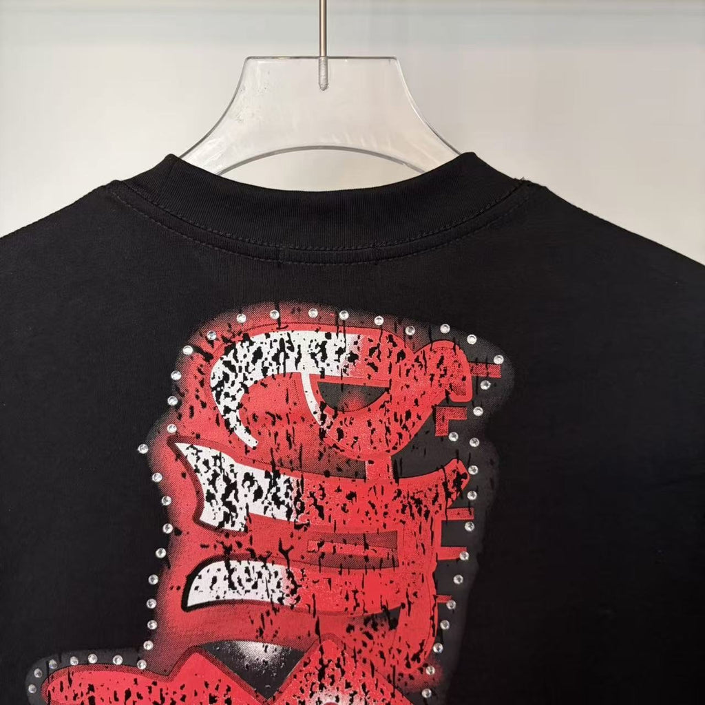 MIXED EMOTION Studded Wing Graphic T-Shirt ¡ª detail