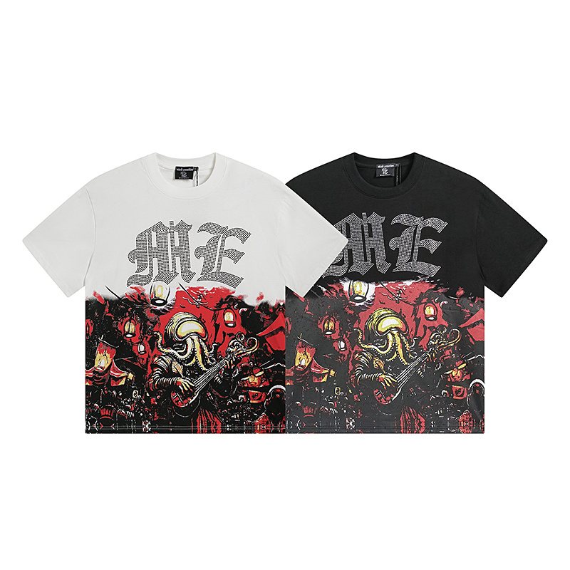 MIXED EMOTION Gothic Illustrated Graphic T-Shirt ¡ª comparison