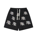 MIXED EMOTION Multicolor Rhinestone Graphic Shorts ¡ª hero