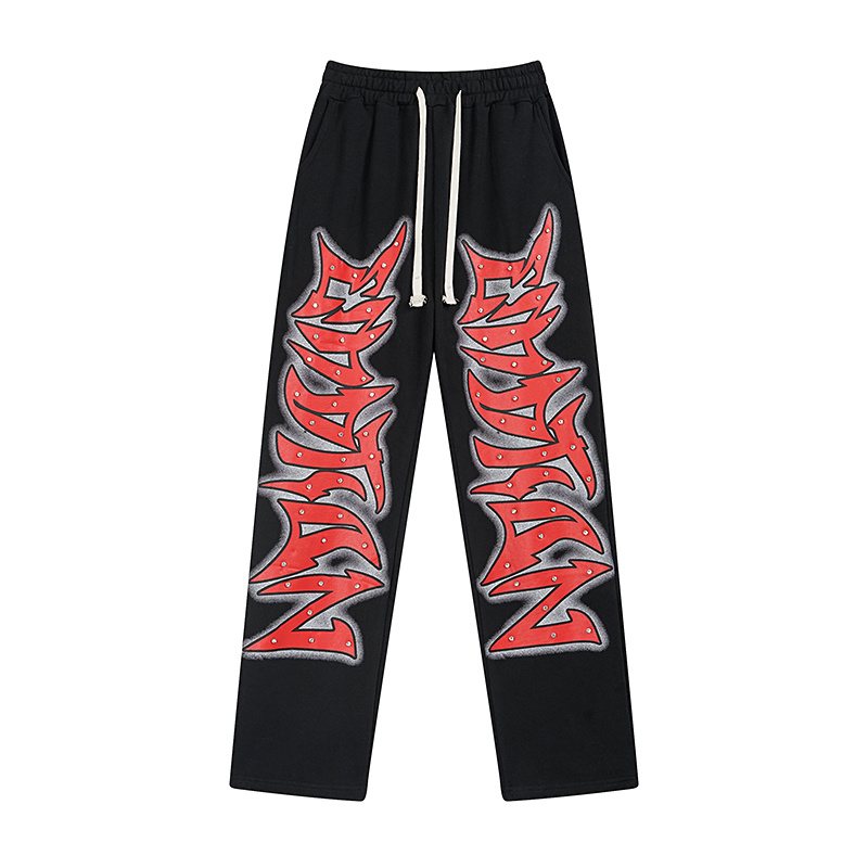 MIXED EMOTION Graphic Sweatpants ¡ª front