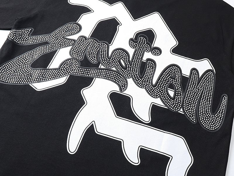 Mixed Emotion Angel Graphic Short-Sleeve T-Shirt ¡ª detail