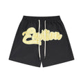 MIXED EMOTION Black Front Graphic Appliqu¨¦ Shorts ¡ª hero