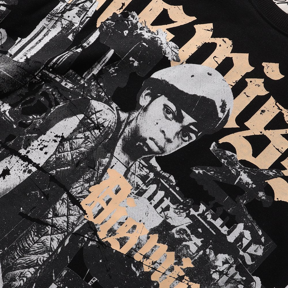 BKYS Revival Dismiss Photo-Collage Cropped T-Shirt ¡ª detail
